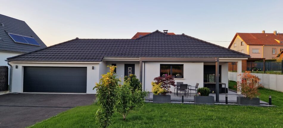 Réalisation à Pfetterhouse – Maison de plain-pied de 115 m²  - Construction d'une maison de plain-pied à Pfetterhouse