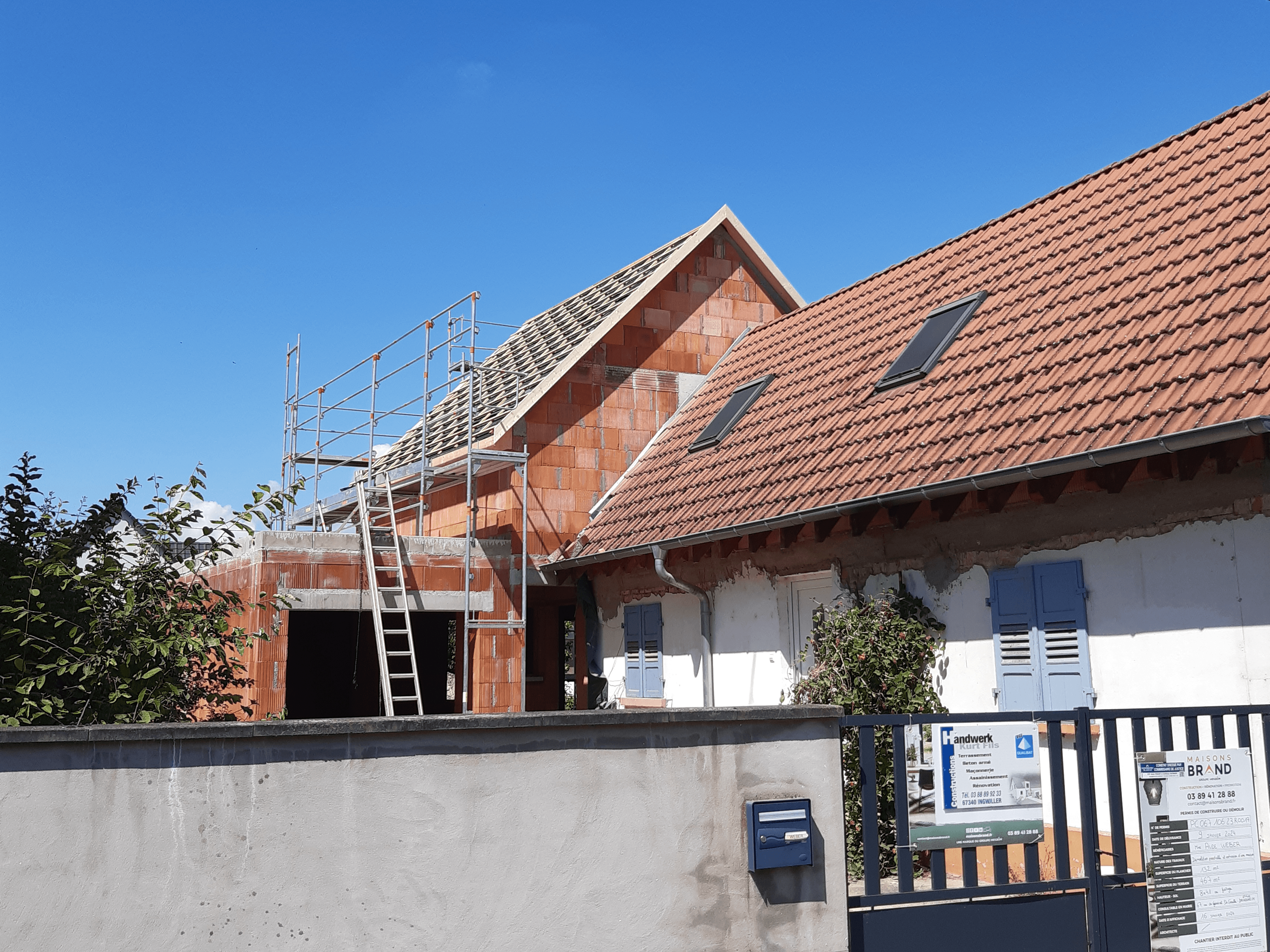 extension d'une maison dans le bas-rhin
