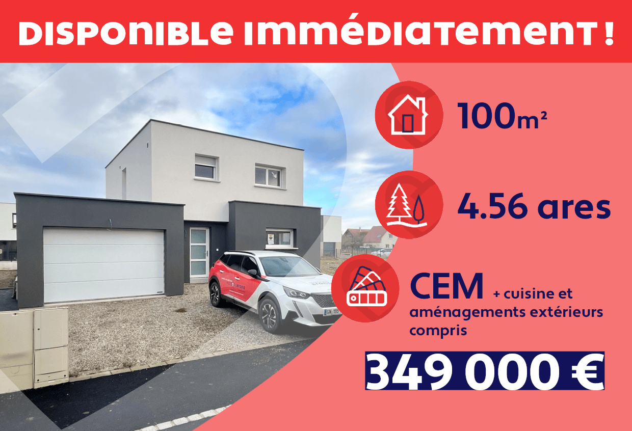 Maison neuve à vendre Jebsheim