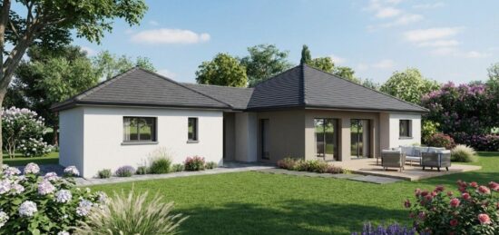 Plan de maison Surface terrain 108.75 m2 - 6 pièces - 3  chambres -  sans garage 