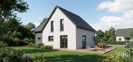 Plan de maison Surface terrain 118.02 m2 - 5 pièces - 3  chambres -  avec garage 