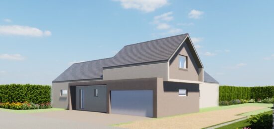 Maison neuve à Houssen, Grand Est