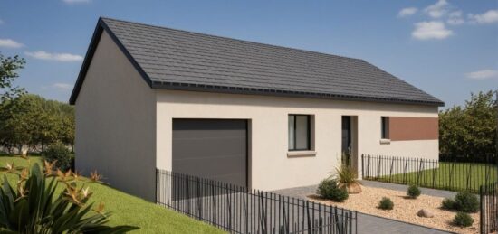 Plan de maison Surface terrain 81.03 m2 - 4 pièces - 3  chambres -  avec garage 