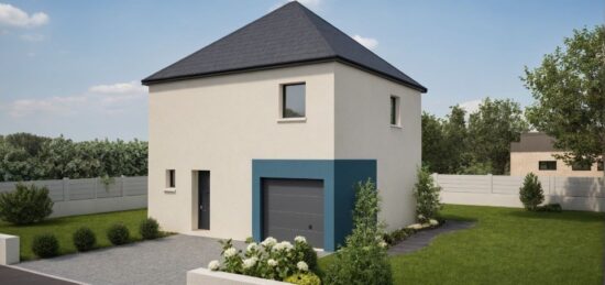 Plan de maison Surface terrain 89.48 m2 - 4 pièces - 3  chambres -  avec garage 