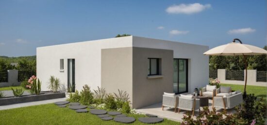 Plan de maison Surface terrain 69.63 m2 - 3 pièces - 2  chambres -  sans garage 